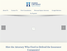 Tablet Screenshot of harrislawgroup.com